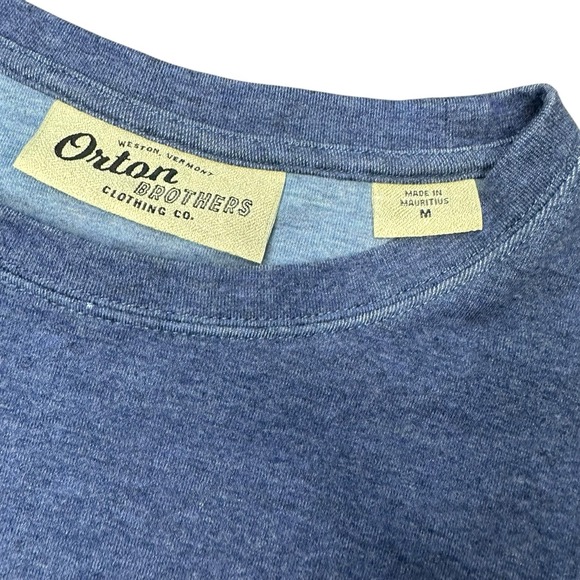 Orton Brothers Co Womens Long Sleeve Henley Size M Blue Gorpcore Hiking Outdoor - Picture 6 of 7